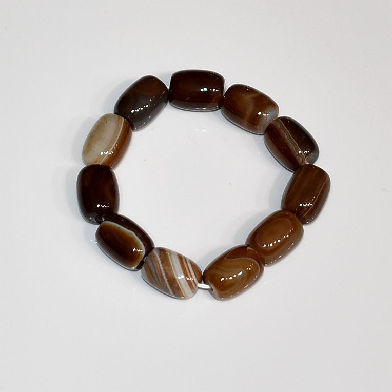 Agate Barrel Shaped Bead Right Rain Chalcedony Bulge Bracelets