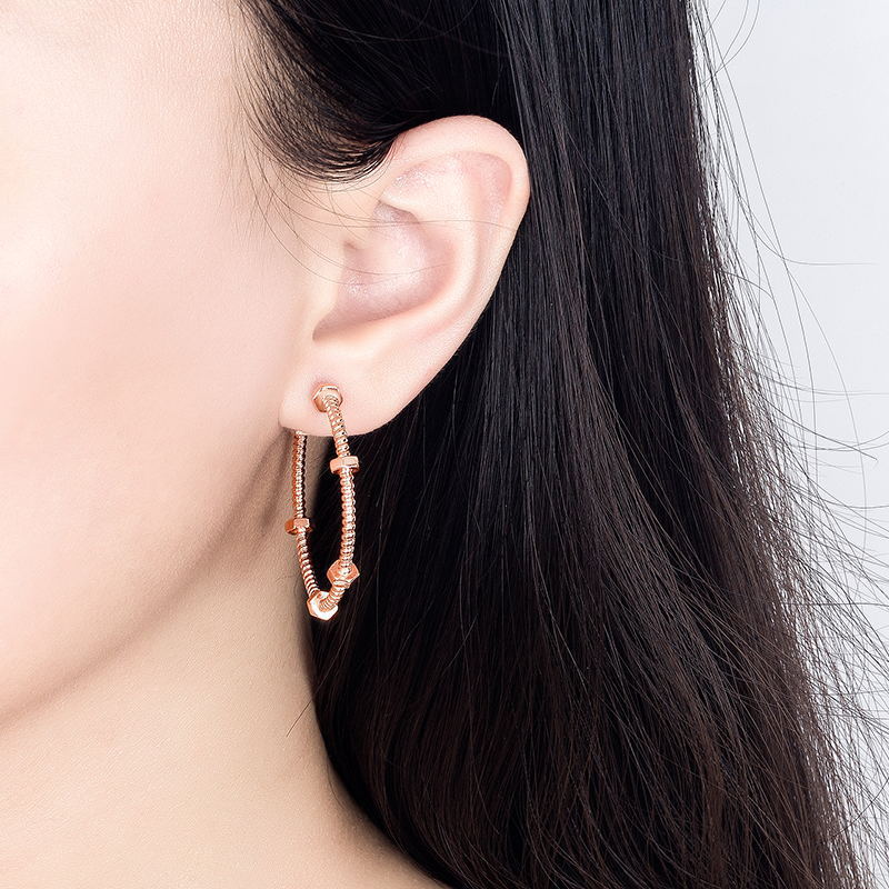 Generous Simple And Elegant Circle Ear Rings