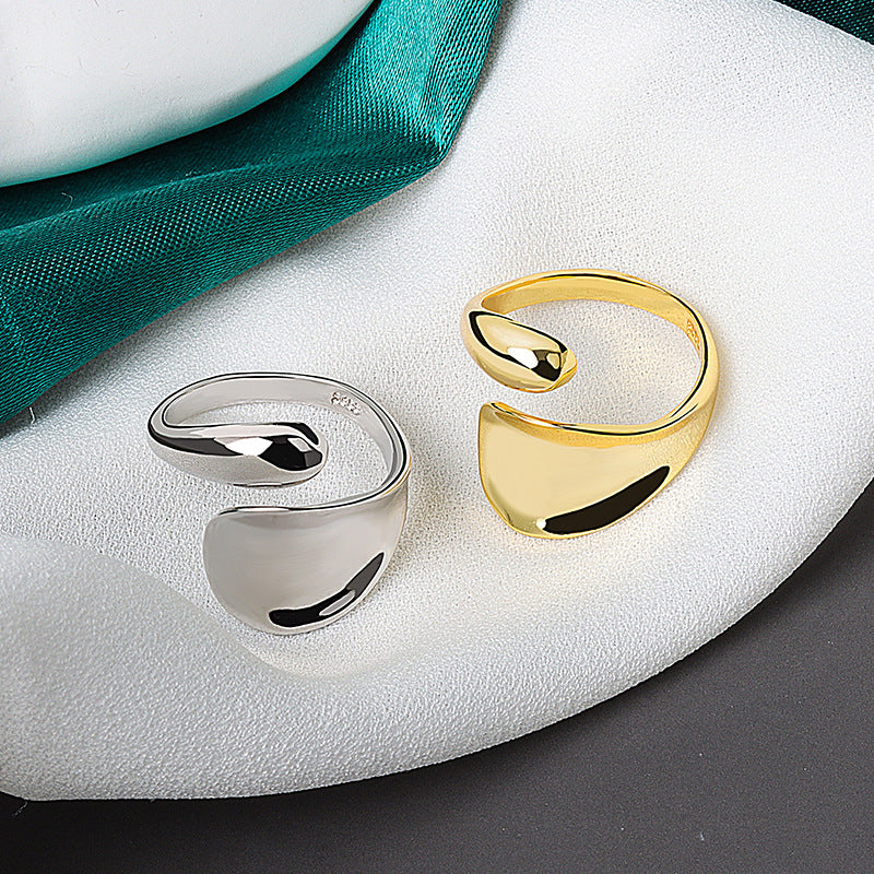 Water Drop Geometric Shape Light Body Rings