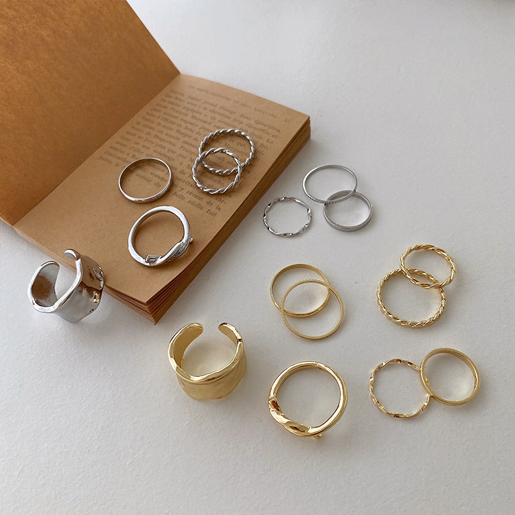 Female Cold Wind Temperament Wild Irregular Rings