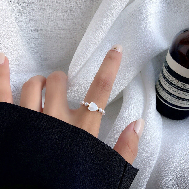 Style Pearl Fashion Elastic String Simple Rings