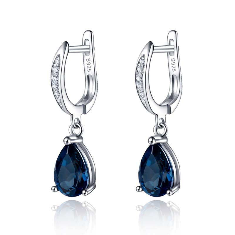 Boucles d'oreilles Shi exquises en Zircon en forme de goutte pour femmes