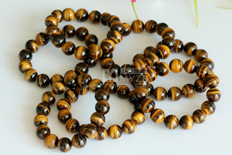 Natural Yellow Tiger's Eye Wood Alexandrite Bracelets