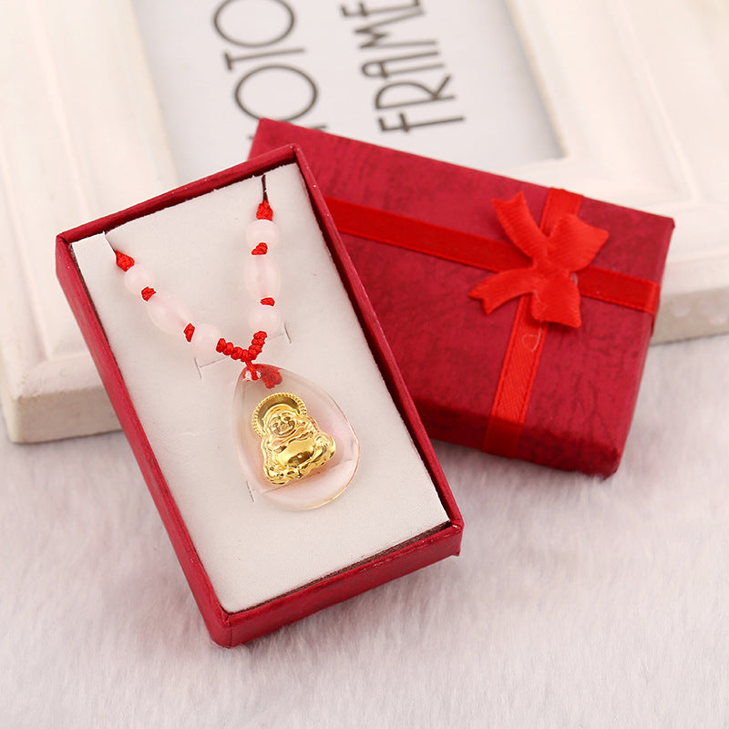 Women's & Men's & Chinese Zodiac Pendants And Life Red Necklaces