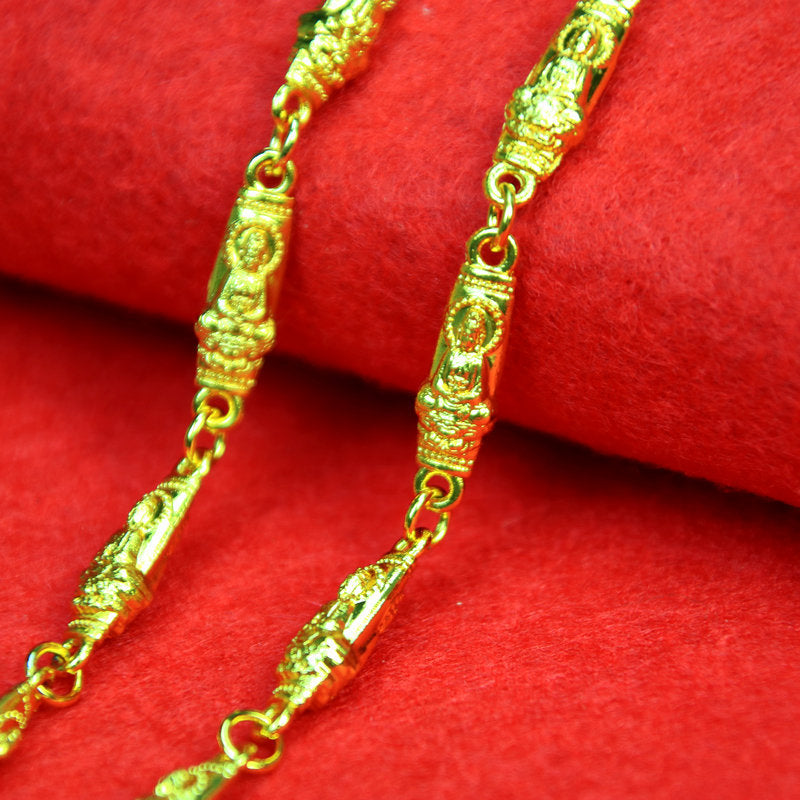 Vergoldete Keel-Hanf-Halsketten für Herren mit Live-Übertragung und Ornament