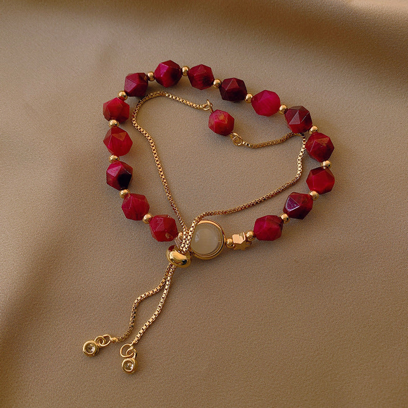Women's Lovely Fancy Mori Real Gold Electroplated Korean Simple Bracelet