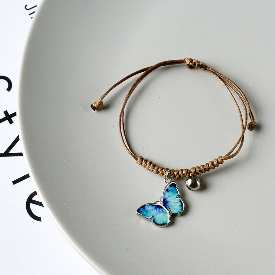 Fashion Popular Blue Butterfly Female Cold Bracelets