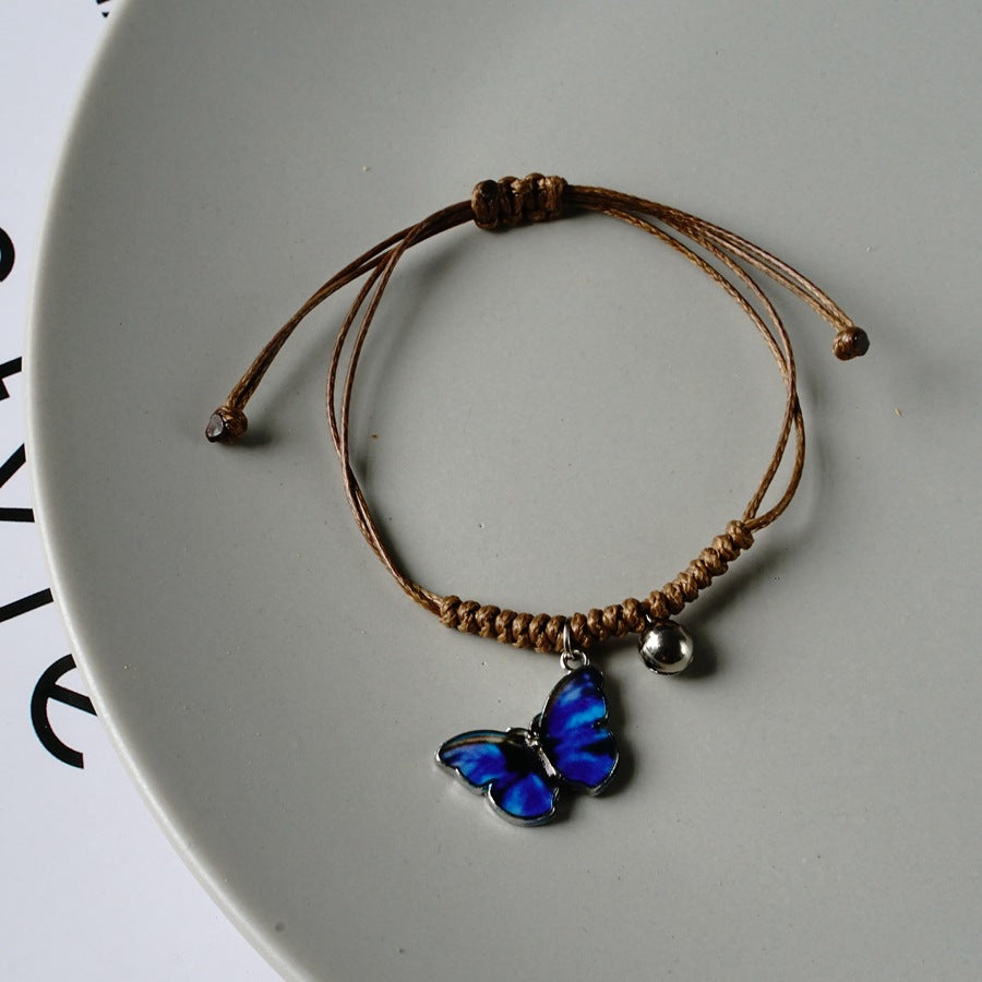 Fashion Popular Blue Butterfly Female Cold Bracelets