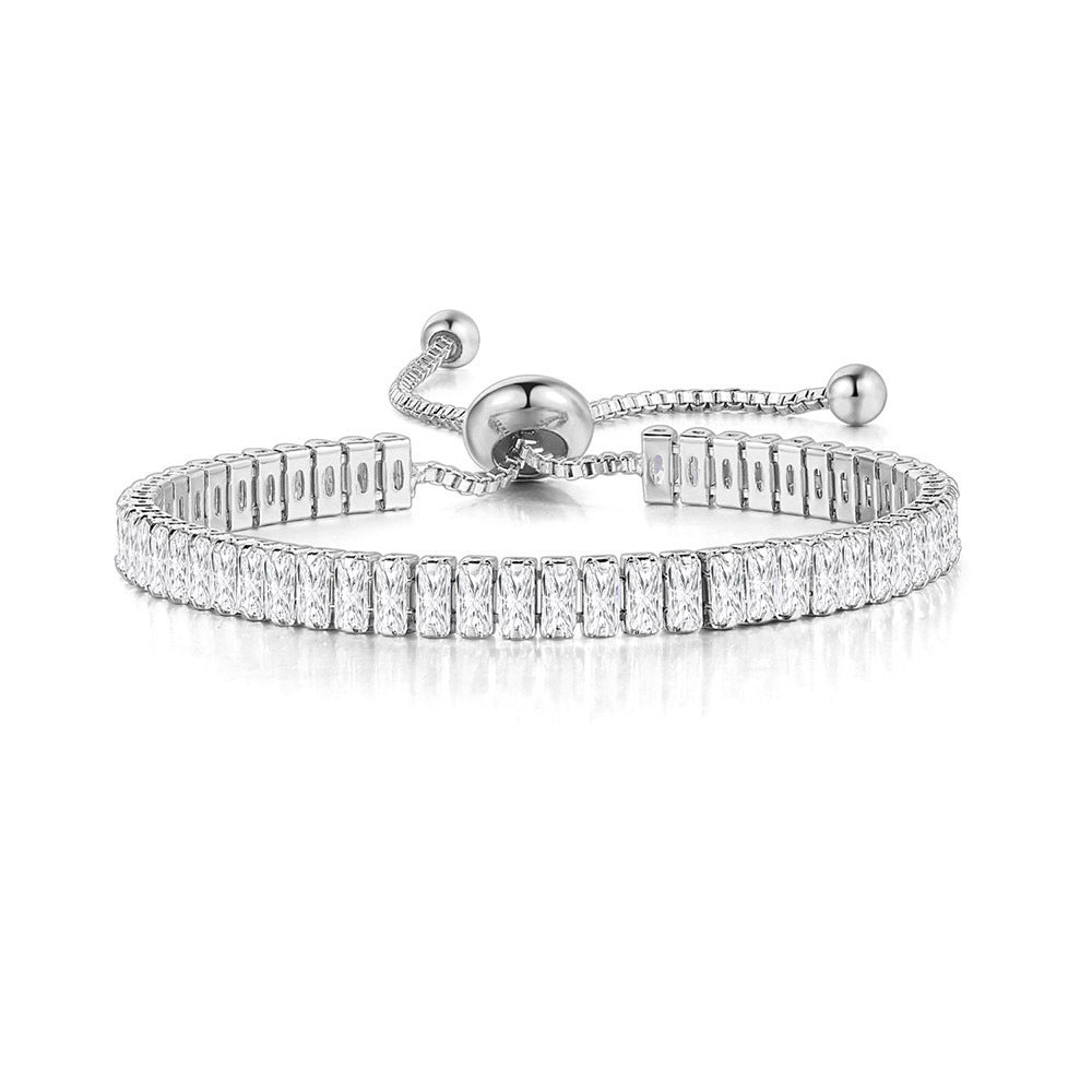 Beliebte rechteckige Zirkon-Armbänder für Damen