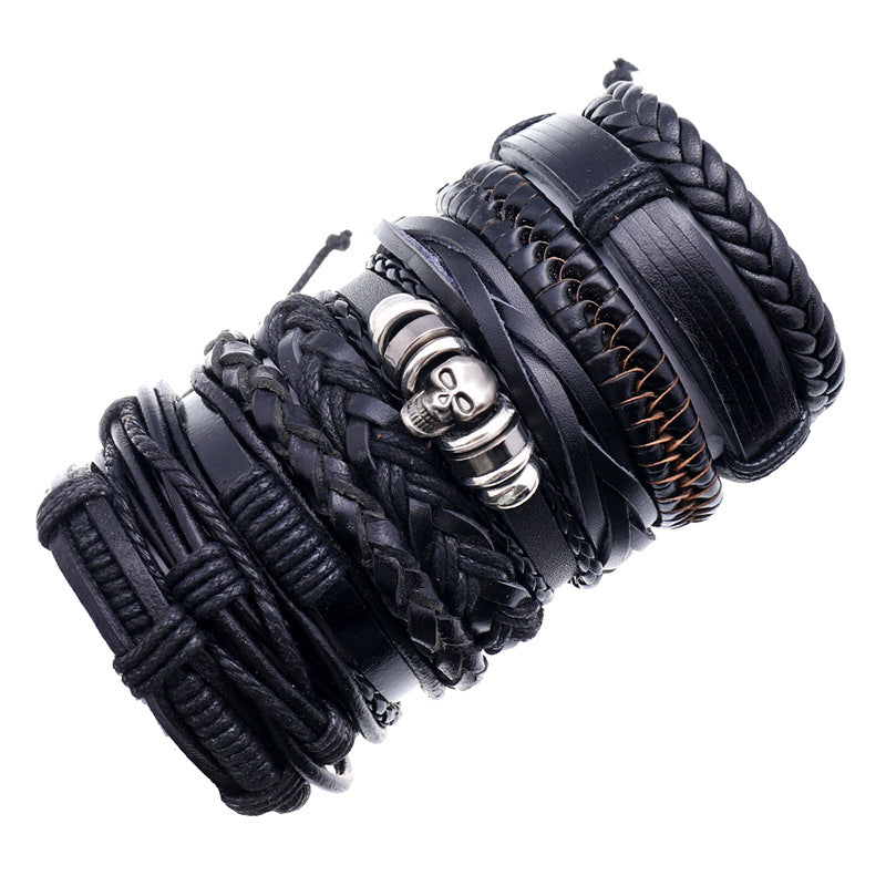 Bracelets ajustables simples et mixtes, tissage Vintage, ornement