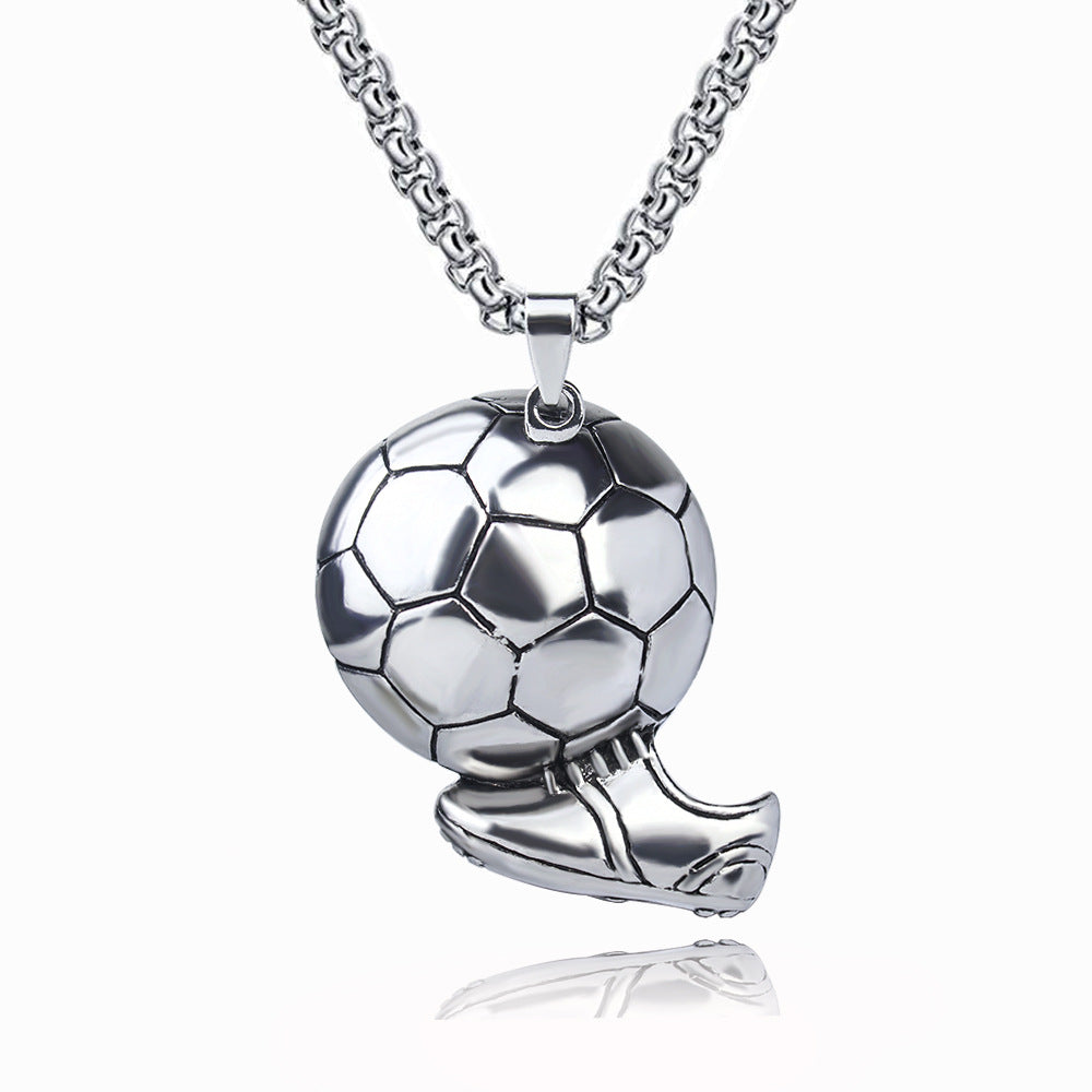 Men's Sports Football Alloy Street Fitness Personality Necklace