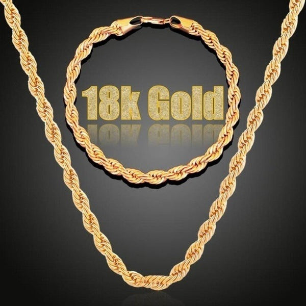 Men's Chain Minimalist Hip Hop Gold Plated Necklaces