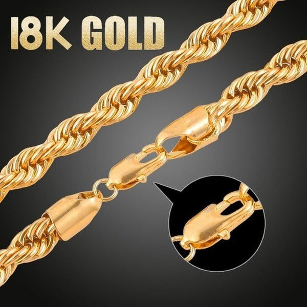 Men's Chain Minimalist Hip Hop Gold Plated Necklaces