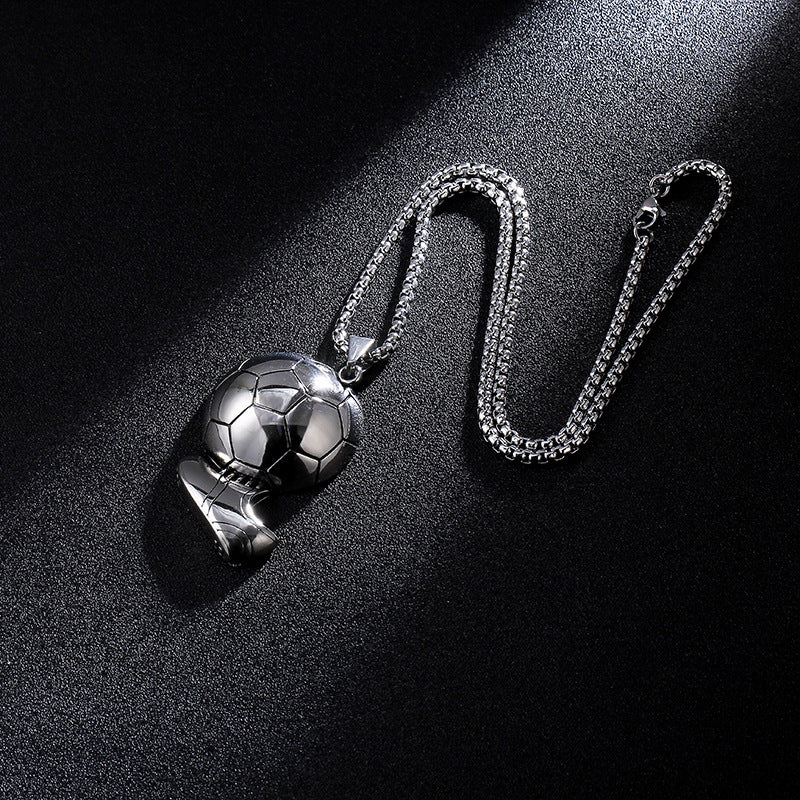 Men's Sports Football Alloy Street Fitness Personality Necklace