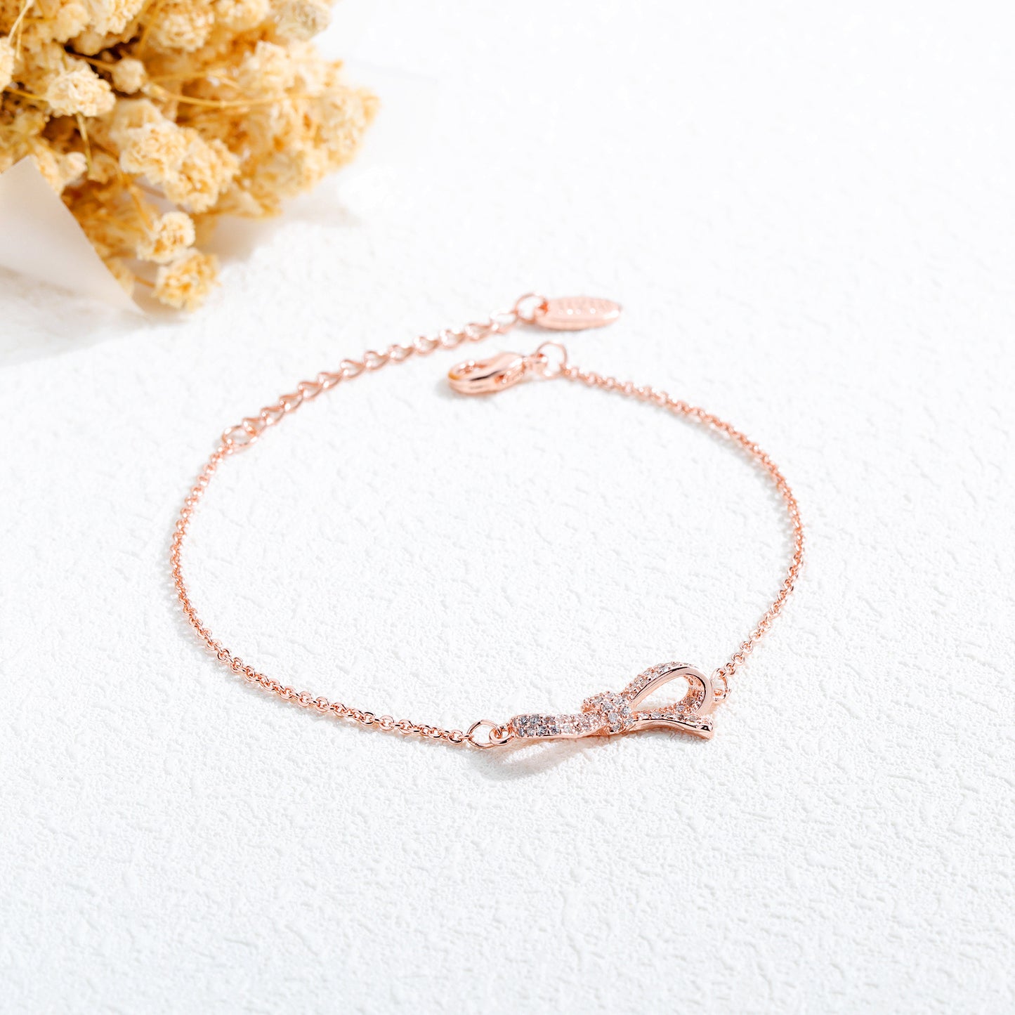 Fashion Simple Copper Plating Rose Gold Sweet Bracelets