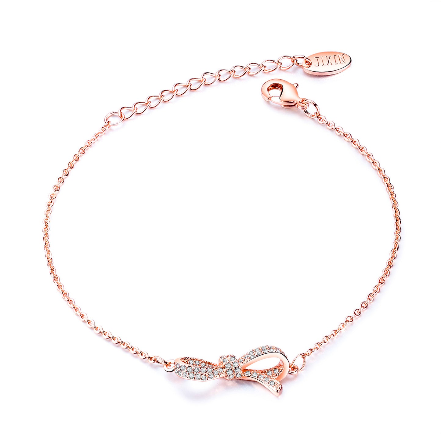 Fashion Simple Copper Plating Rose Gold Sweet Bracelets