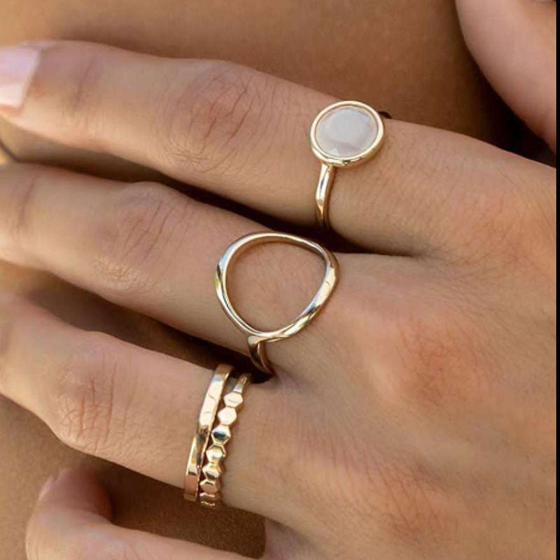 Designer Cool Style Simple Big Ornament Rings