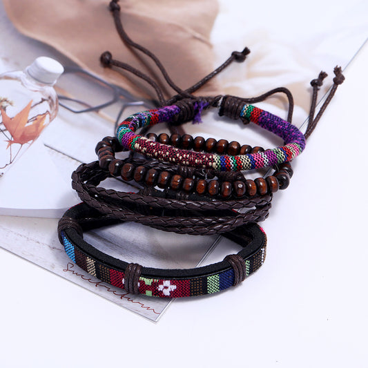 Women's & Men's & Ethnic Style Fabric Retro Korean Simple And Woven Bracelets