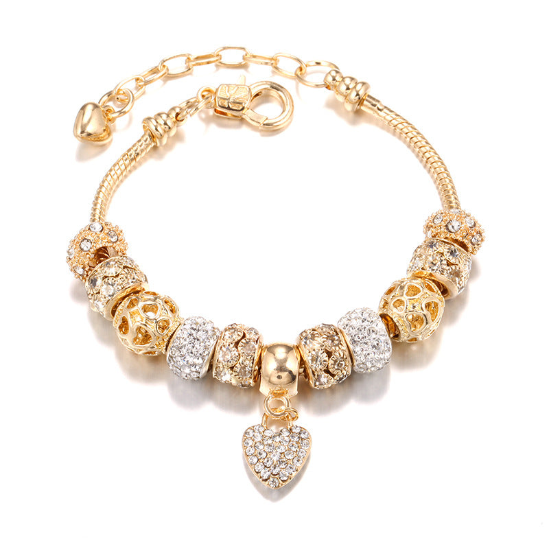 Bracelets d'ornement de perles d'or en alliage innovant