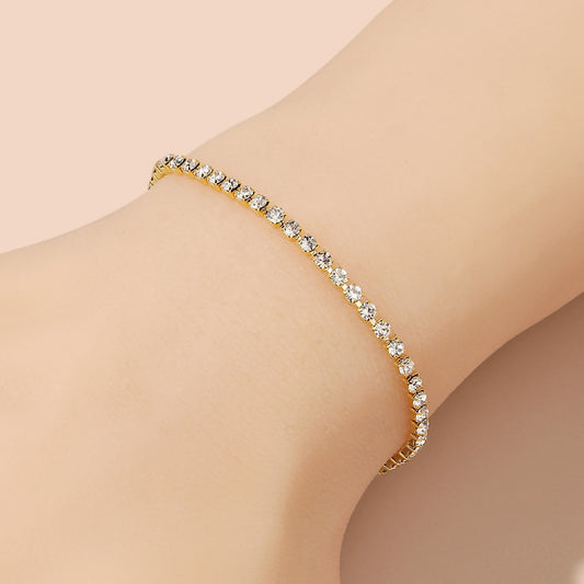 Verzierung elegante glänzende Strass-Volldiamant-Armbänder