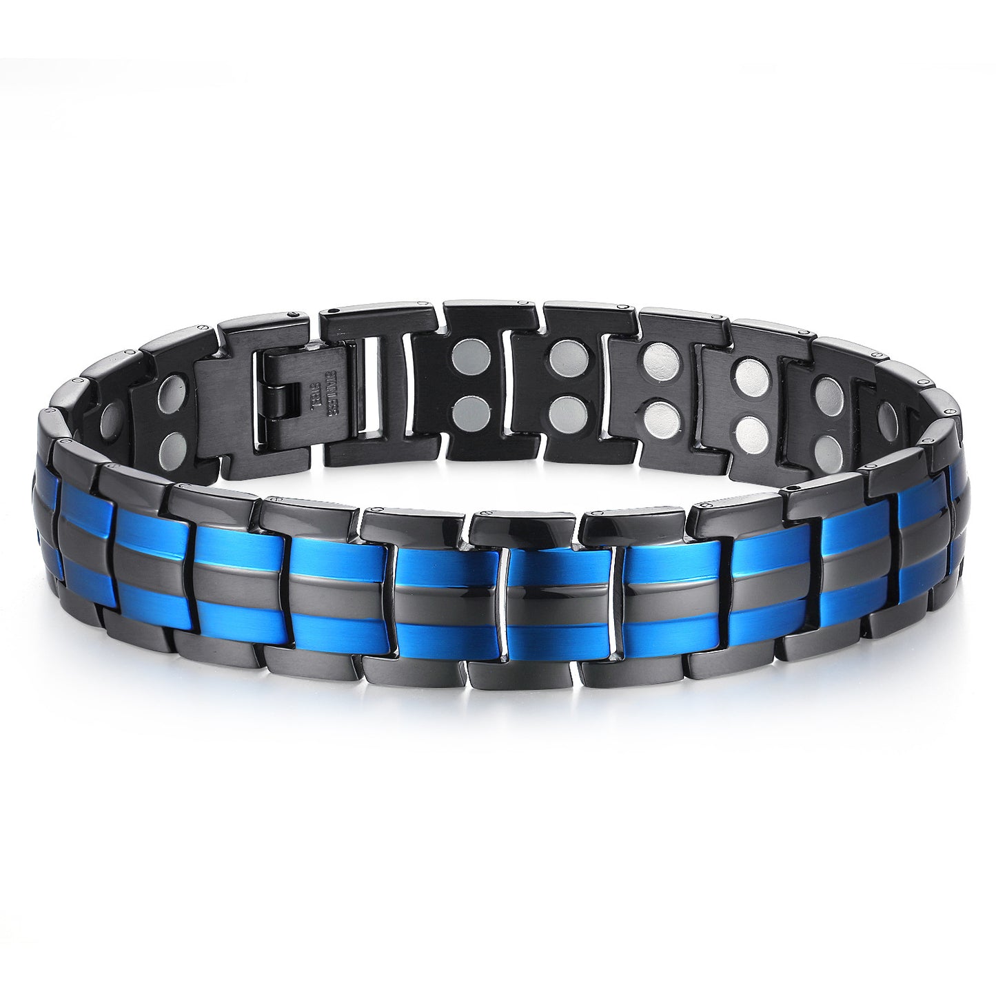 Bracelets à anions magnétiques à dos simple de tortue pour hommes