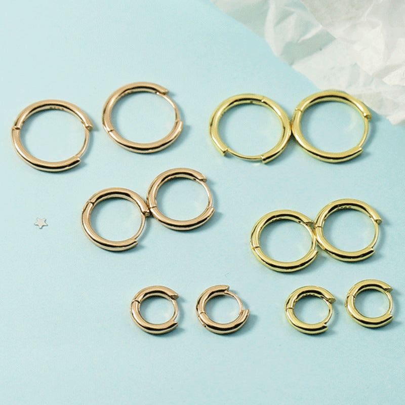Minimalist Versatile Basic Round Clip Plain Earrings