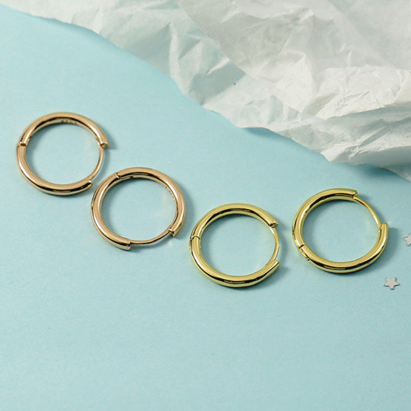 Minimalist Versatile Basic Round Clip Plain Earrings