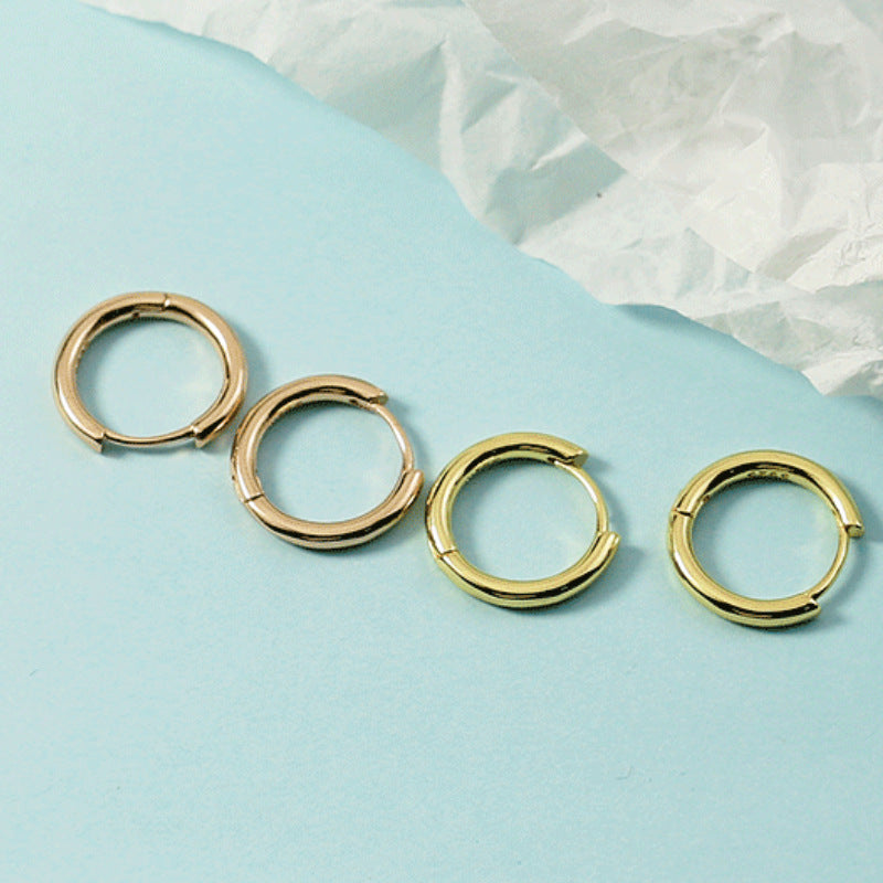 Minimalist Versatile Basic Round Clip Plain Earrings