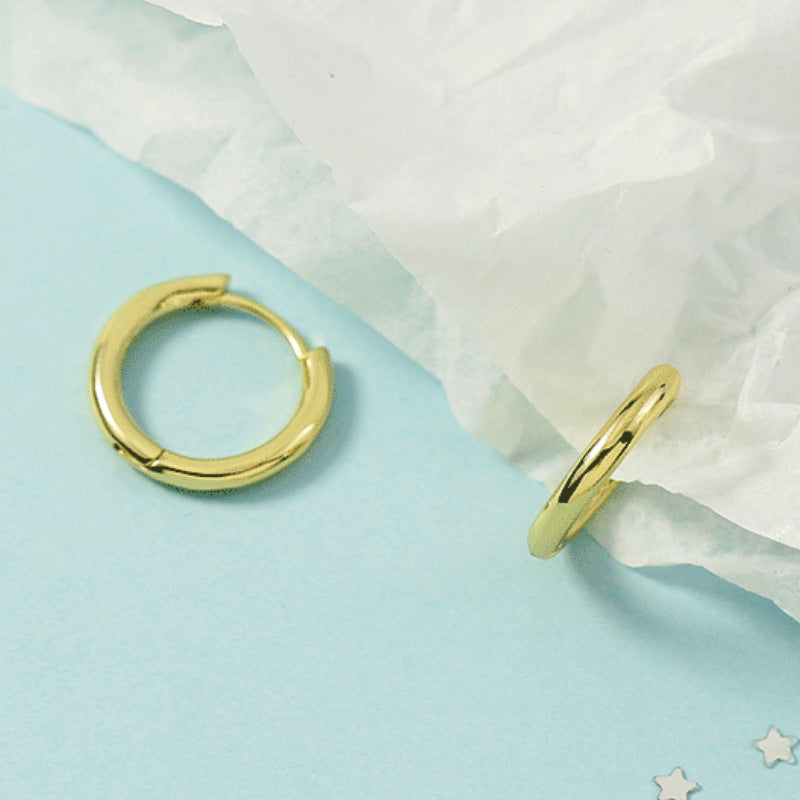 Minimalist Versatile Basic Round Clip Plain Earrings
