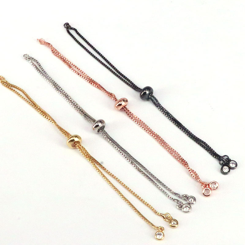 Push-pull Pull-out Adjustable Basic Chain Silicone Positioning Handmade Bracelets
