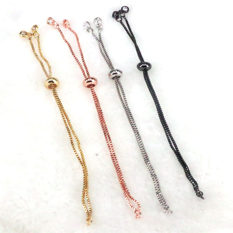 Push-pull Pull-out Adjustable Basic Chain Silicone Positioning Handmade Bracelets
