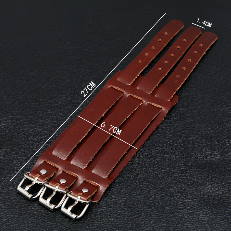 Men's Ornament Personality Trend Retro Cattle Leather Bracelets