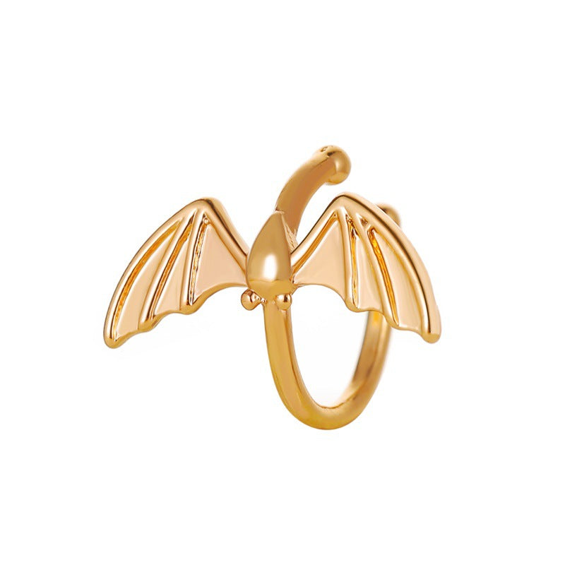 Bat Without Pierced For Couple Simple Rings