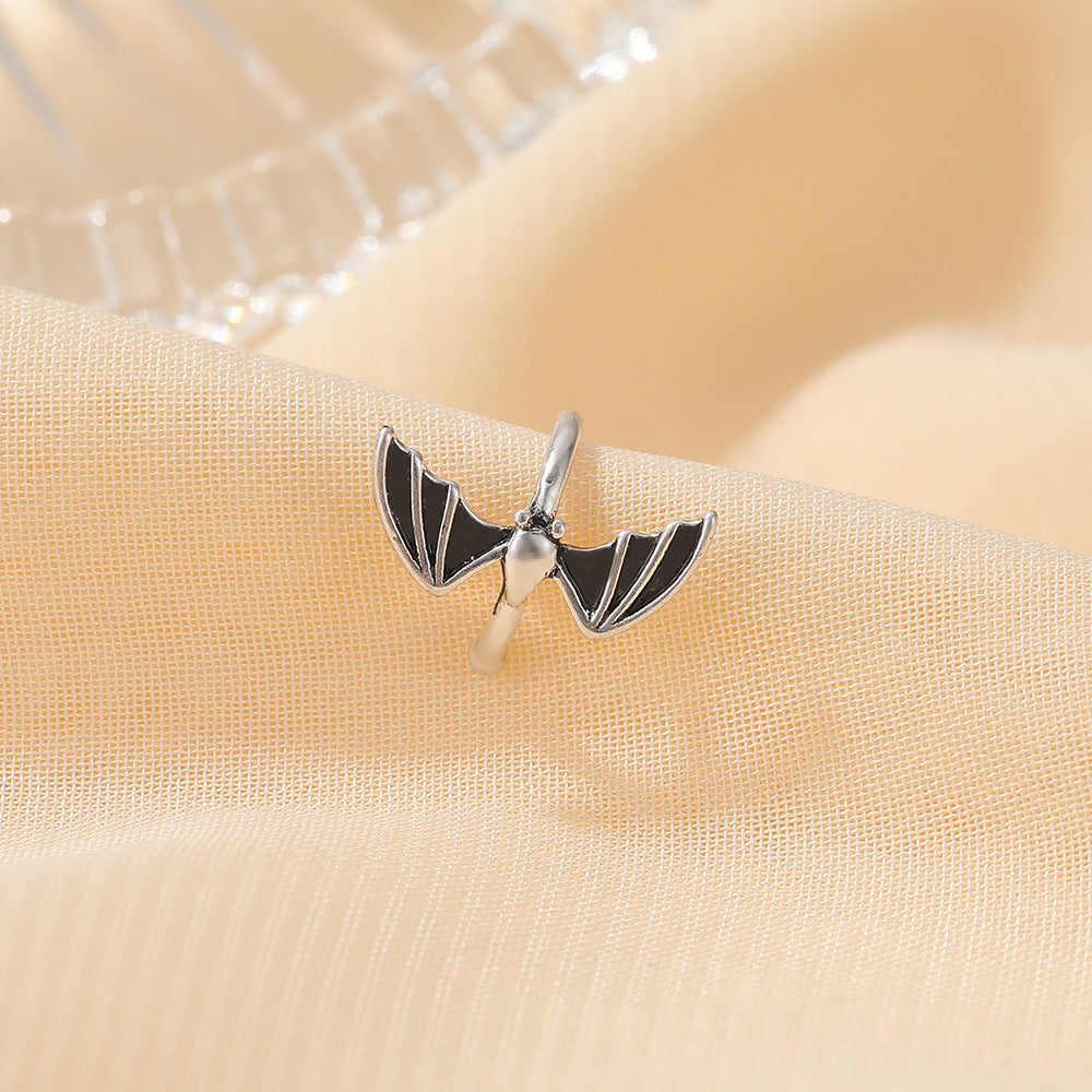 Bat Without Pierced For Couple Simple Rings