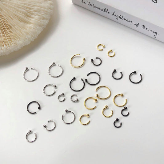Sier Ball Bead Niche Simple Handmade Stud Earrings