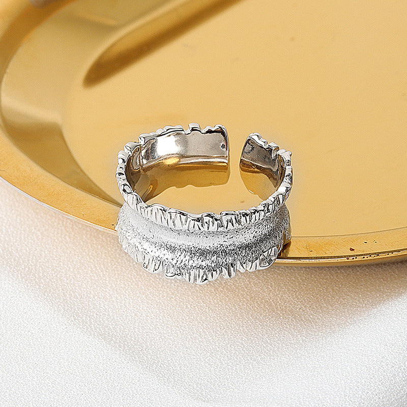 Foil Open Female Classic Style Exaggerated Rings