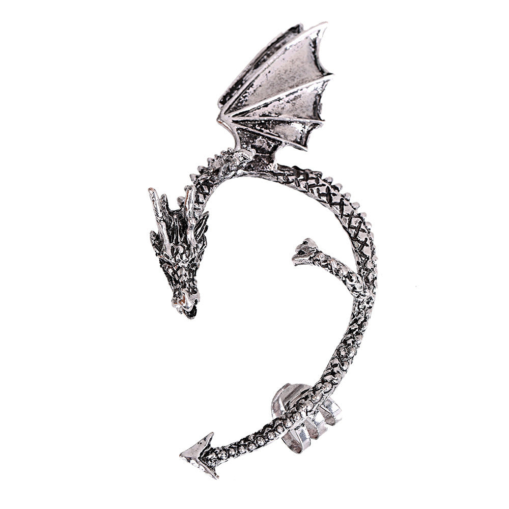 Style Fashion Fashionmonger Retro Dragon Pattern Ear Clip