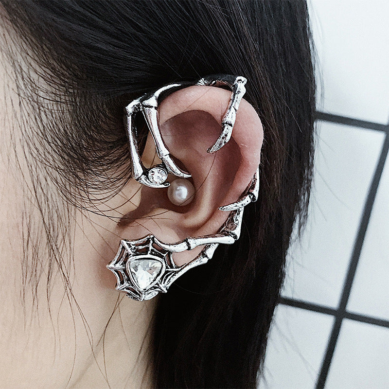 Punk Black Devil Claw Unique Shape Design Earrings