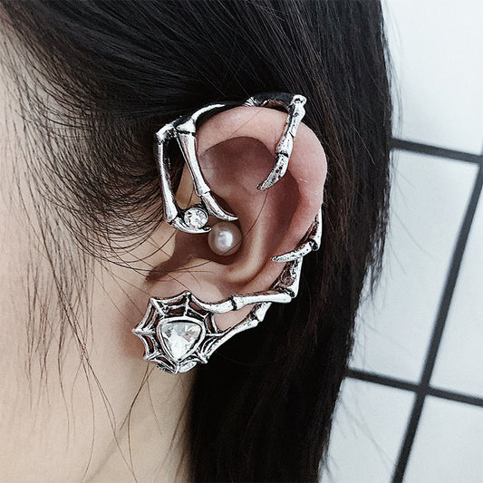 Punk Black Devil Claw Unique Shape Design Earrings