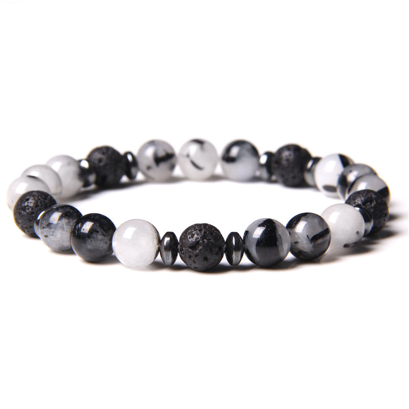 Bracelets essentiels en cristal pour femmes, hommes et cheveux noirs naturels