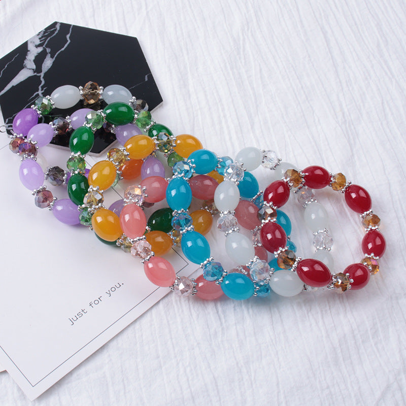 Women's Paint Micro Glass Bead Ethnic Scenic Bracelets