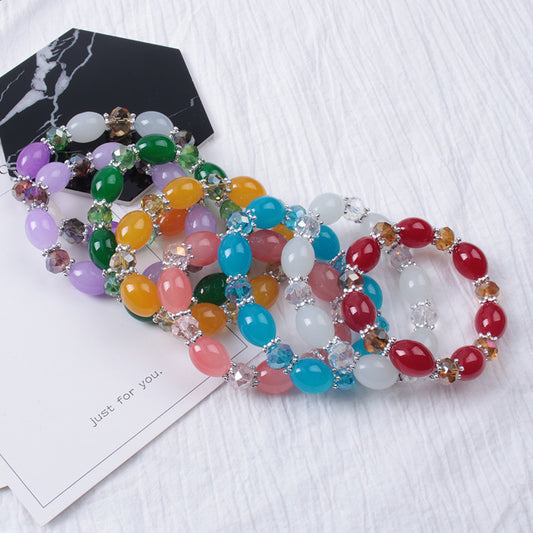 Women's Paint Micro Glass Bead Ethnic Scenic Bracelets