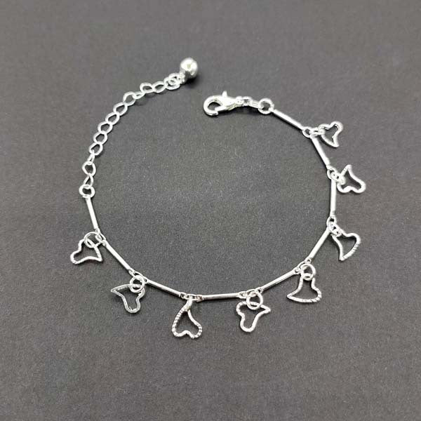 Weibliche koreanische Art einfache Imitation Silber Fußkettchen malerische Armbänder