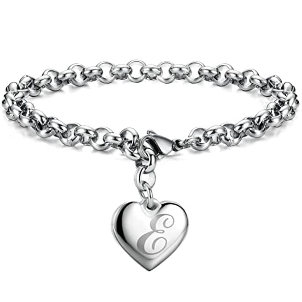 Letters Fashionable Lettering Titanium Steel Female Bracelets