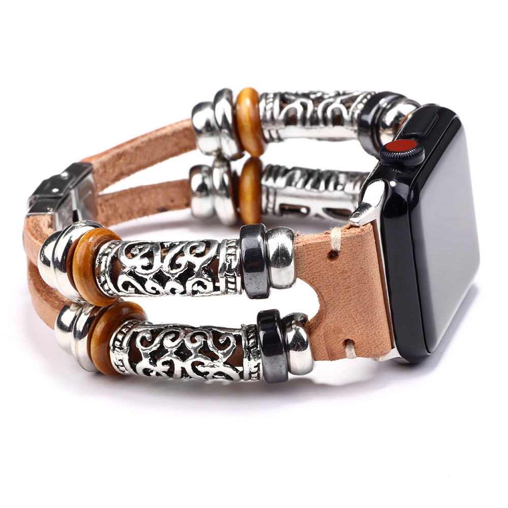 For Strap Leather Apple Watch Smart Bracelets