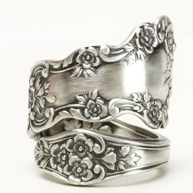 Women's Shi Vintage Flower Party Birthday Gift Rings