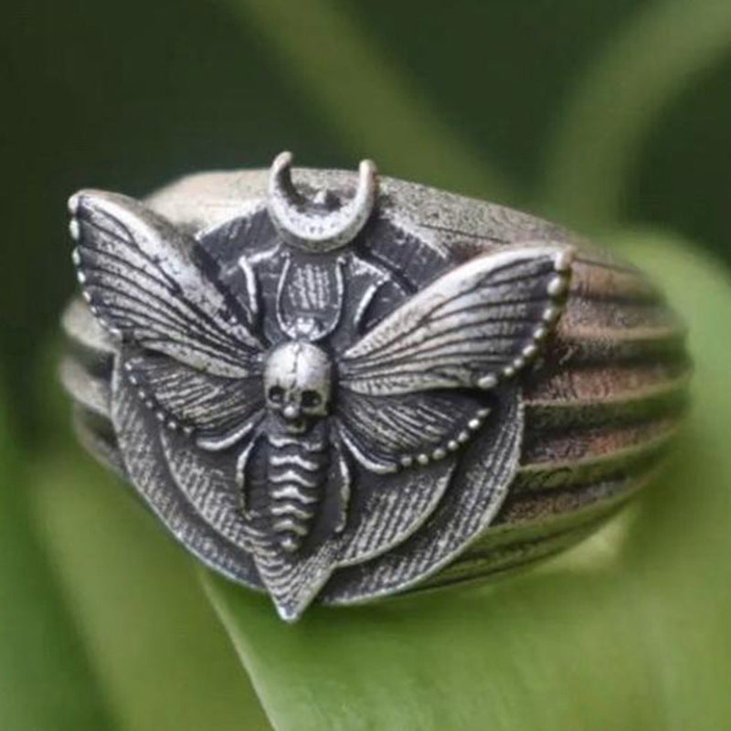Innovative Skull Small Moth Popular Animal Rings