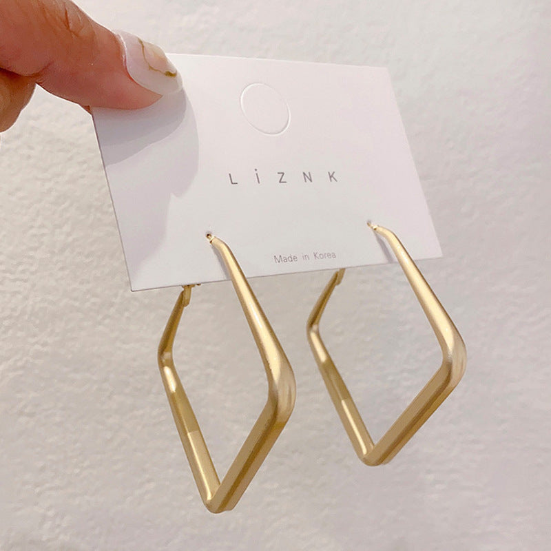 Geometric Female Personality Elegant Niche Sterling Earrings