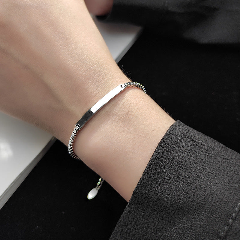 Personalisierte einfache Kette, trendige, coole Armbänder im koreanischen Stil