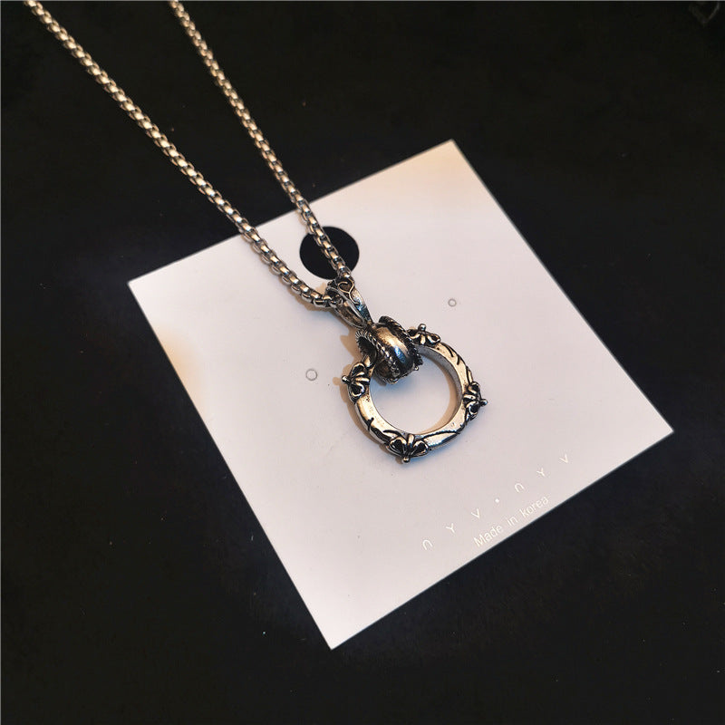 Men's Style Titanium Steel Fashionable Hip Hop Matching Clothes Trendy Necklaces